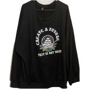 Ladies Plus Size Sweater 💀🌹 SHEIN Curve